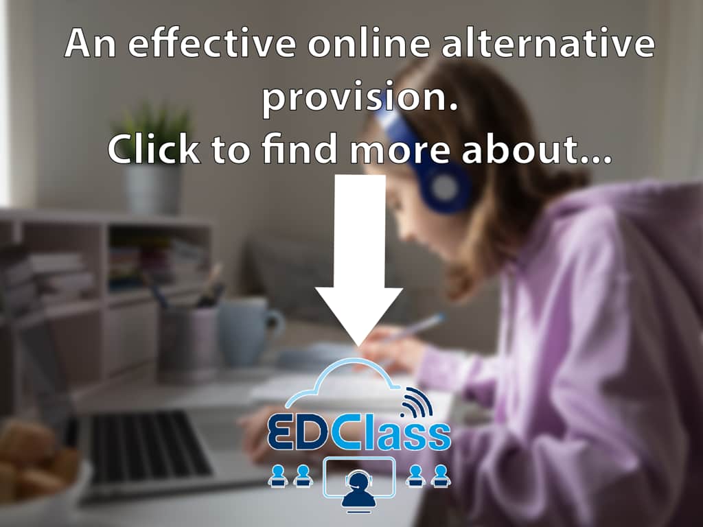 EDClass landing page with call-to-action message